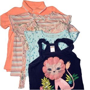 5T Girls 5 Short Sleeve T-shirt Lot Bundle